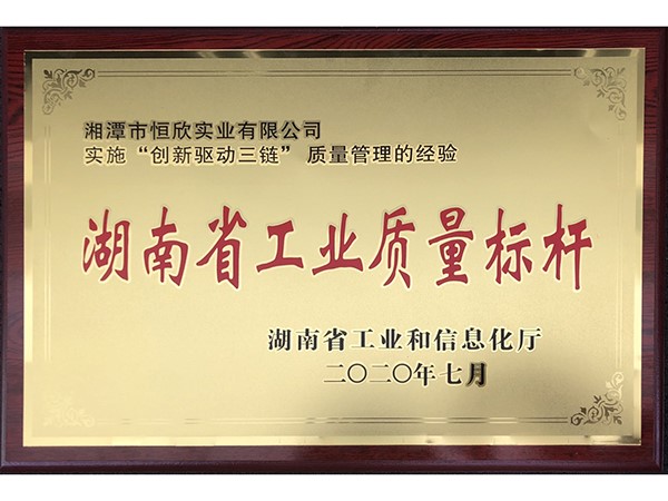 湖南省工業(yè)質量標桿